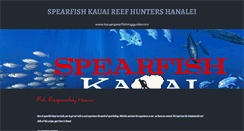 Desktop Screenshot of kauaispearfishingguide.com